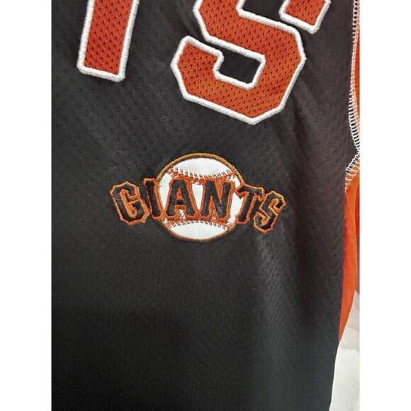 San Francisco Giants Shirt Mens Large Orange Black Sewn Embroidered True Fan - Picture 8 of 10